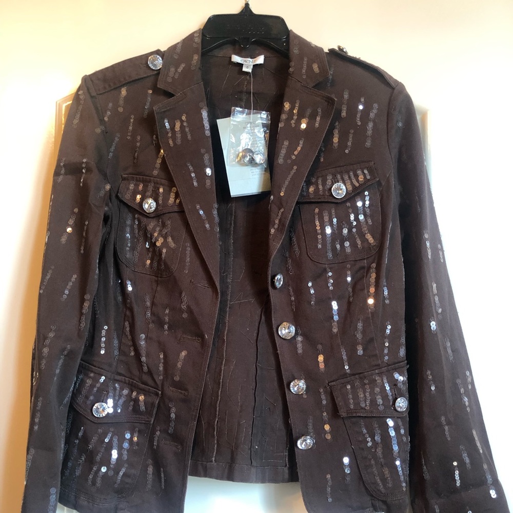Cache Blazer with sequin details